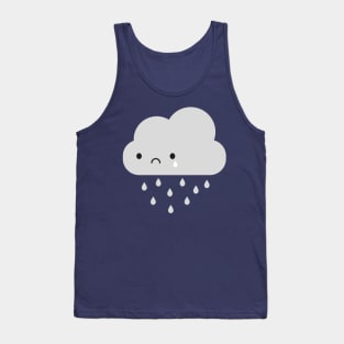 Sad Kawaii Rain Cloud Tank Top